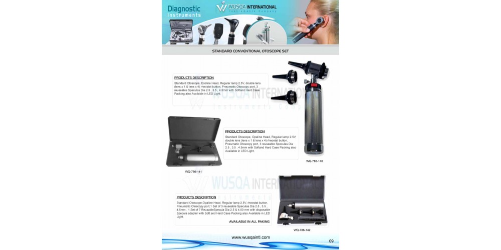 Conventional Otoscope Set